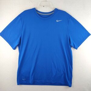 Nike Dri-Fit Mens Extra Large Athletic Tee T-Shirt Blue XL